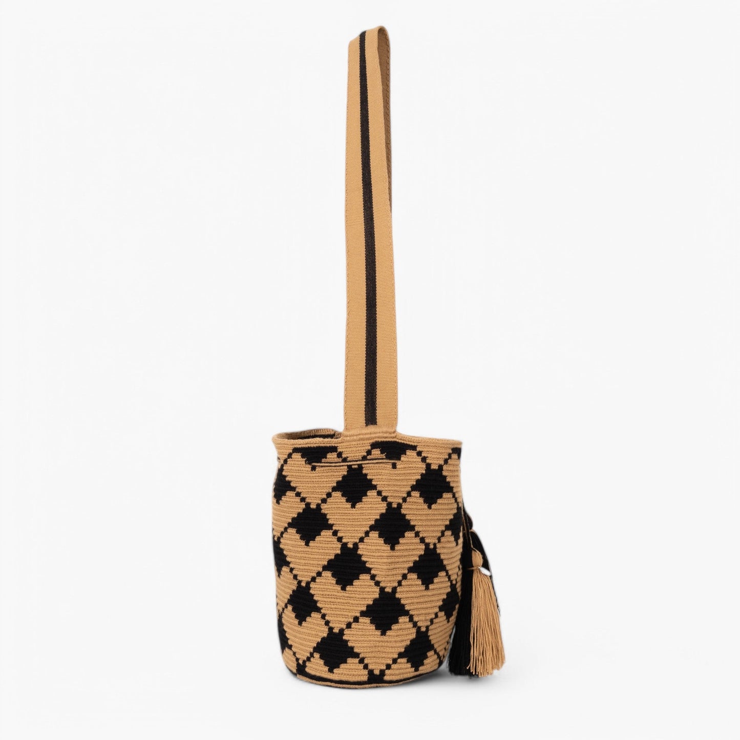 Geometric crossbody bag L | Black
