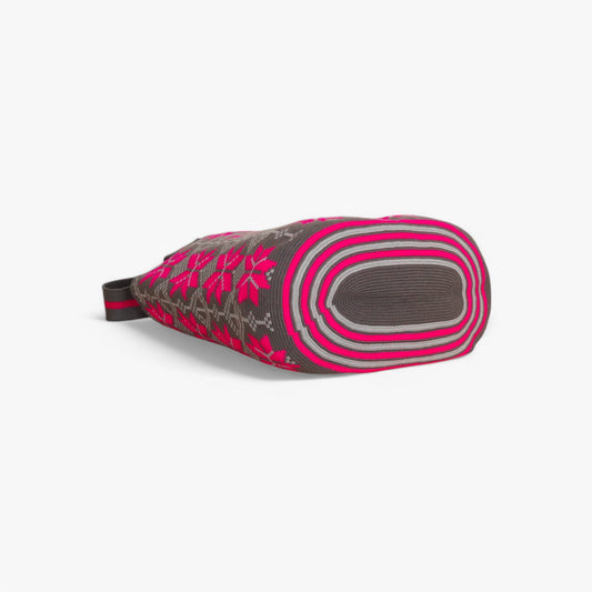 Geometric oval tote | Magenta