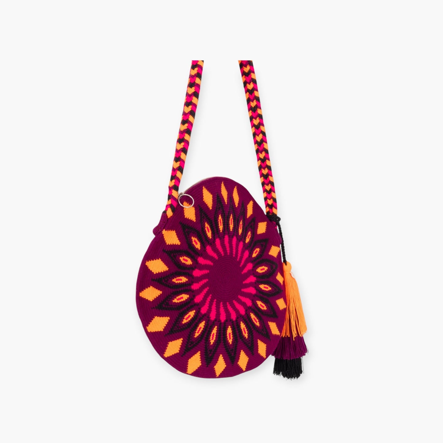 Geometric circle crossbody | Grape