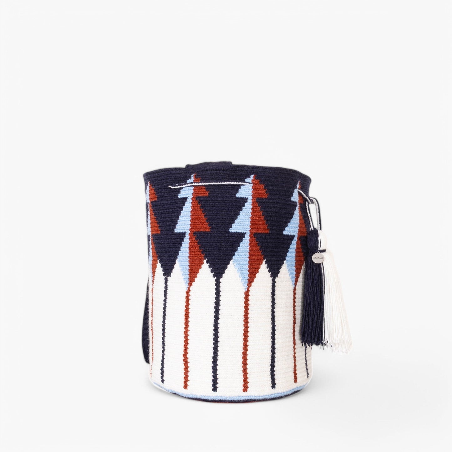 Geometric crossbody bag L | Navy