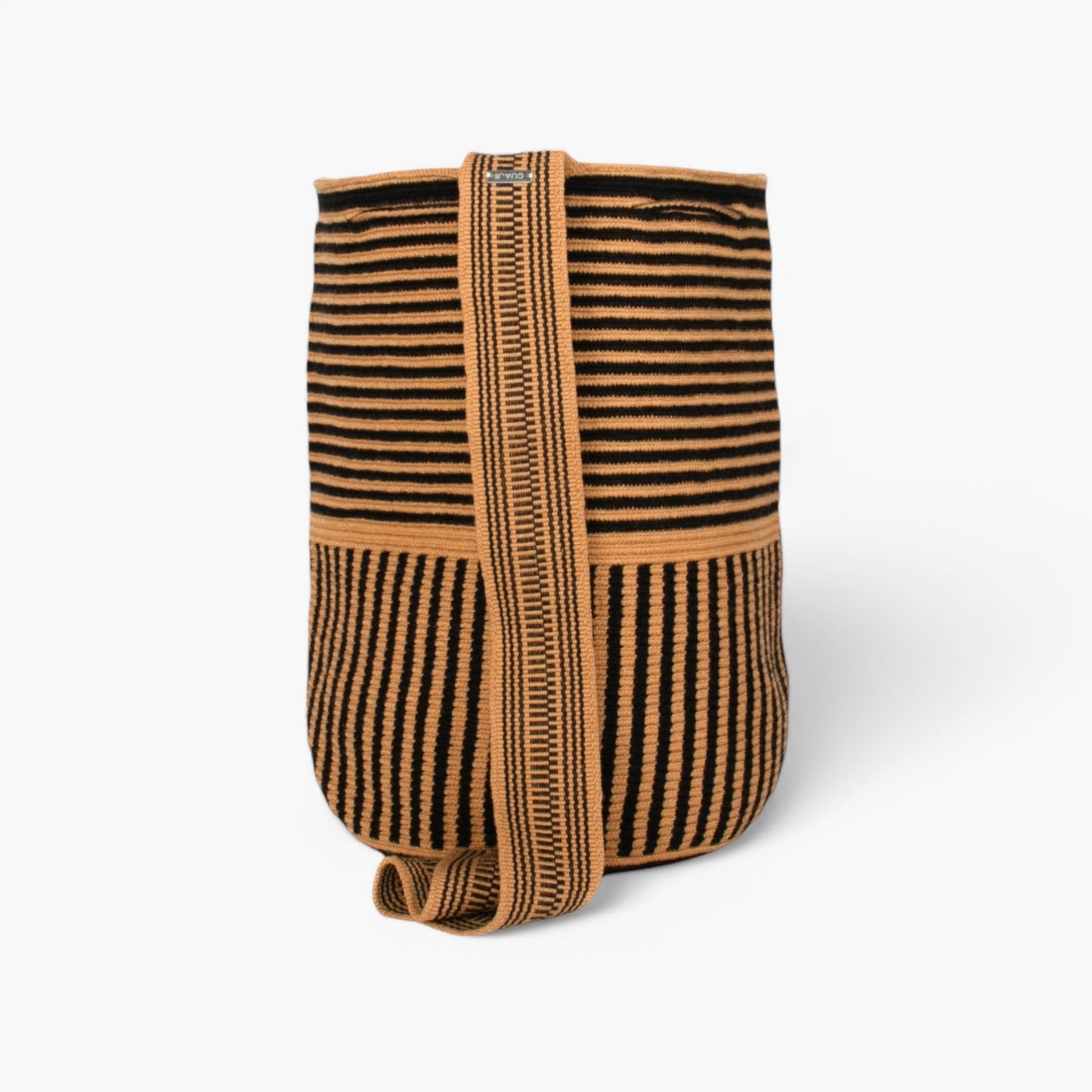 Striped backpack | Black