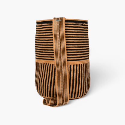 Striped backpack | Black