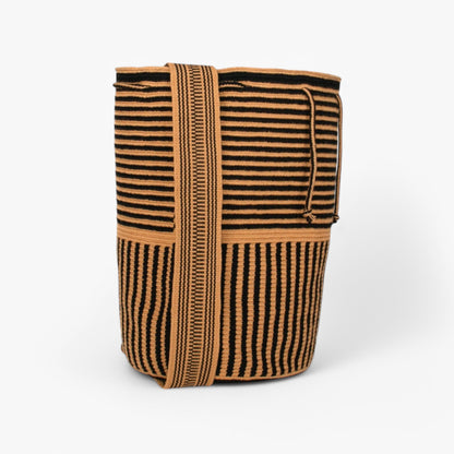 Striped backpack | Black