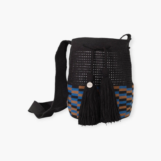 Check net crossbody M | Black