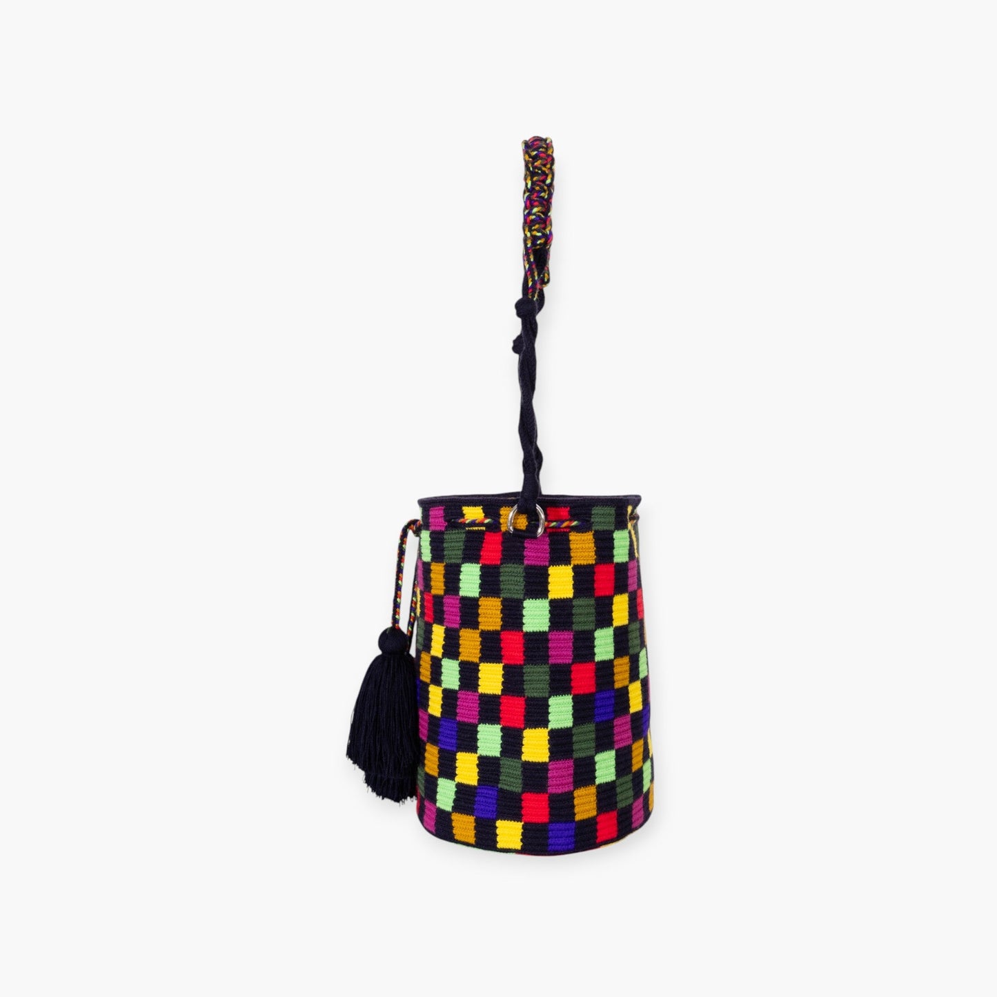 Check round shoulder bag | Prismatic
