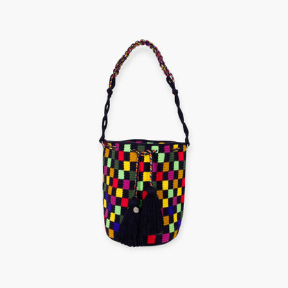 Check round shoulder bag | Prismatic