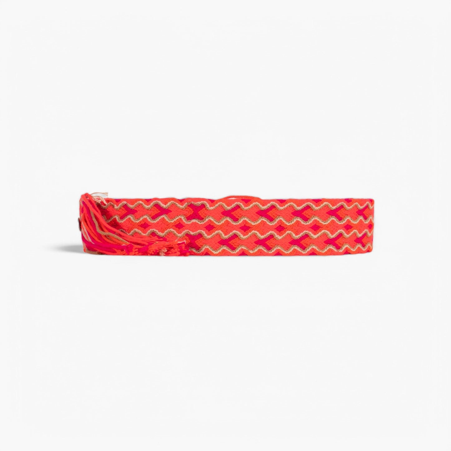 Geometric fringe belt | Magenta