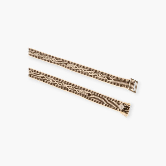 Geometric buckle belt | Black