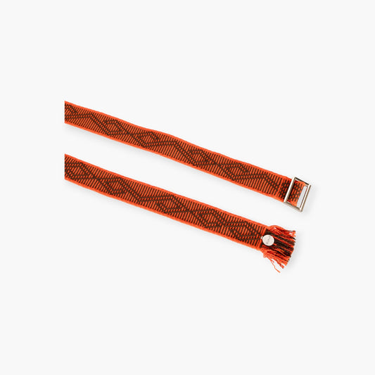 Geometric buckle belt | Persimmon