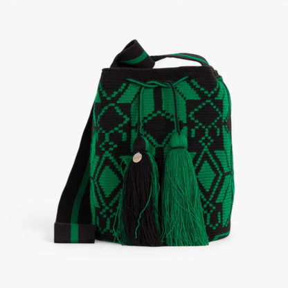 Geometric crossbody bag L | Pine