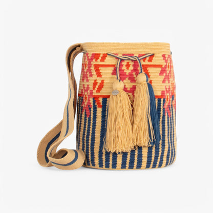 Geometric crossbody bag L | Toast