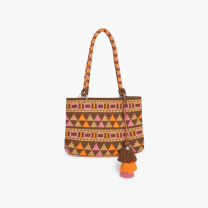 Geometric oval shoulder bag | Basil