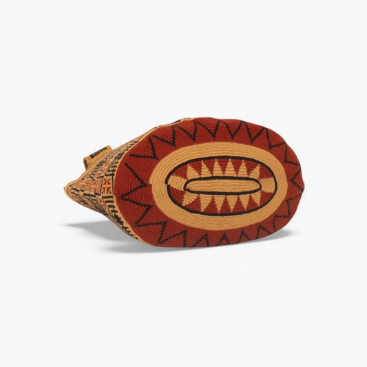 Geometric oval tote | Almond