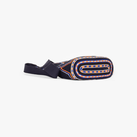 Geometric oval crossbody bag | Navy