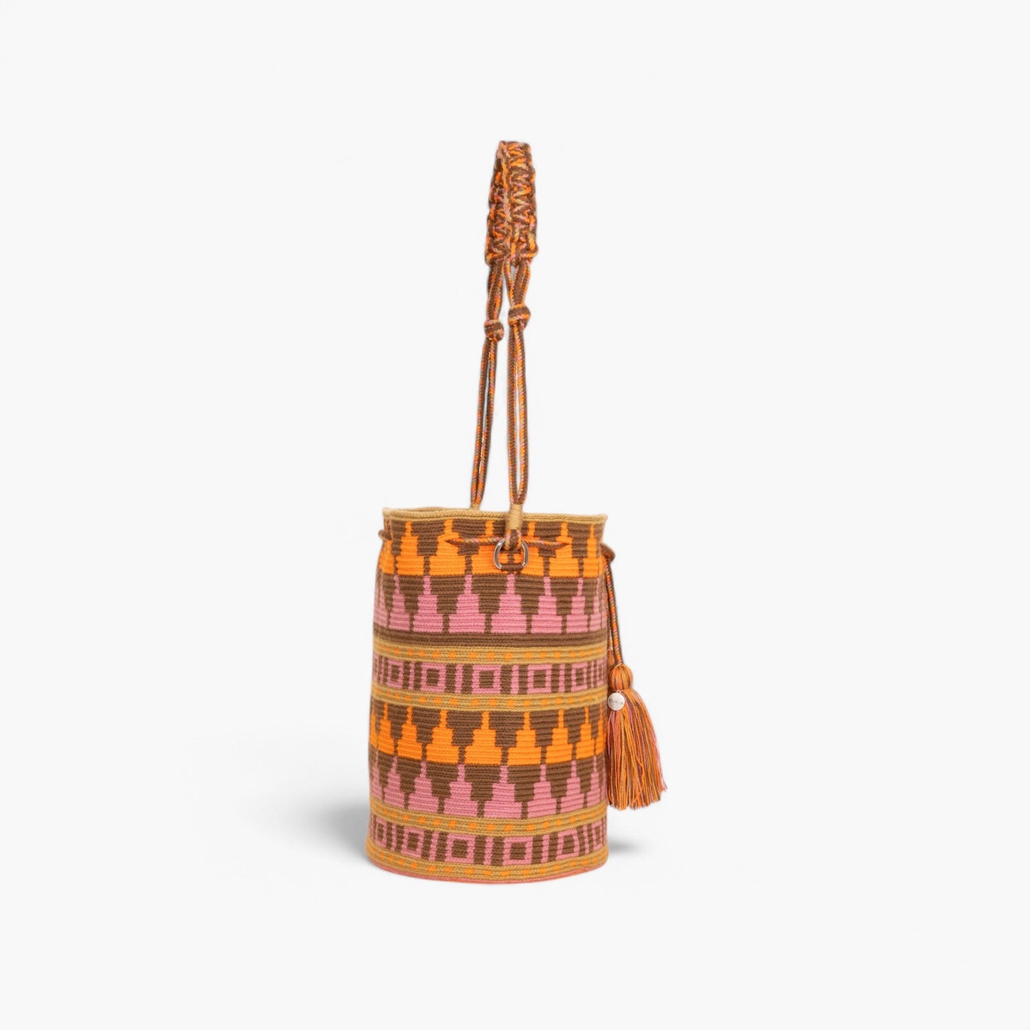Geometric round shoulder bag | Basil