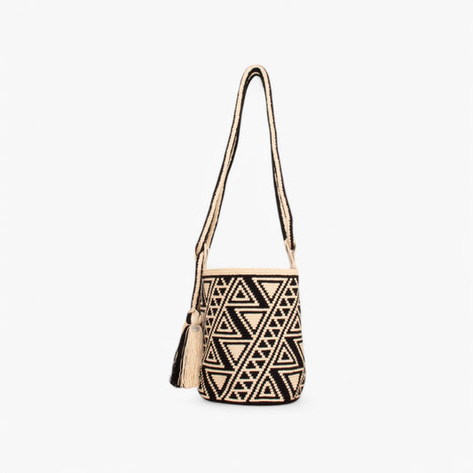 Geometric shoulder bag | Black