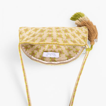 Geometric half-moon crossbody | Basil