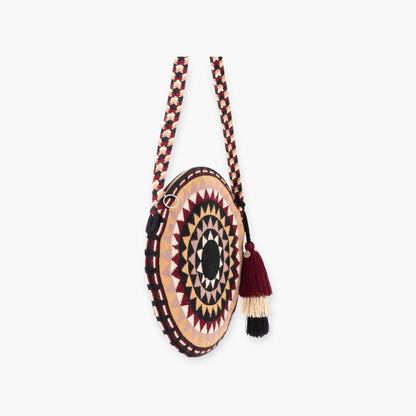 Geometric circle crossbody | Berry
