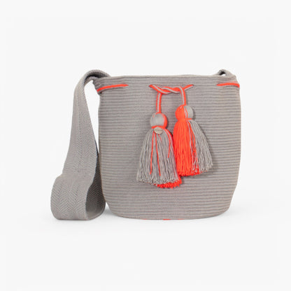 Solid crossbody bag L | Sterling