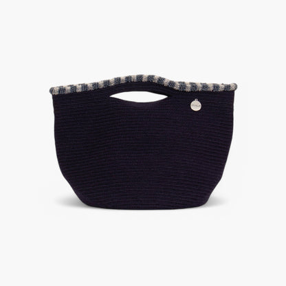 Solid top-handle bag | Midnight
