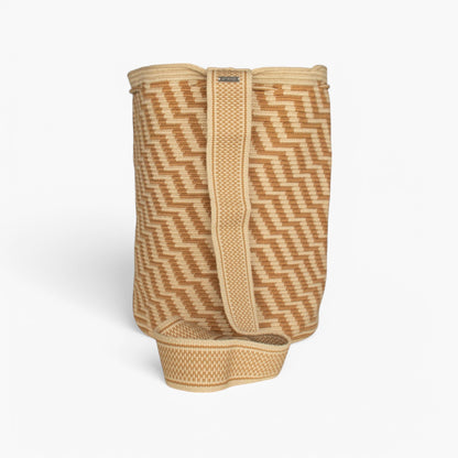 Zigzag backpack | Almond