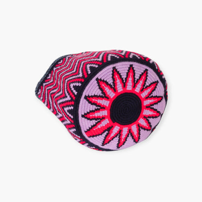 Zigzag top-handle bag | Navy