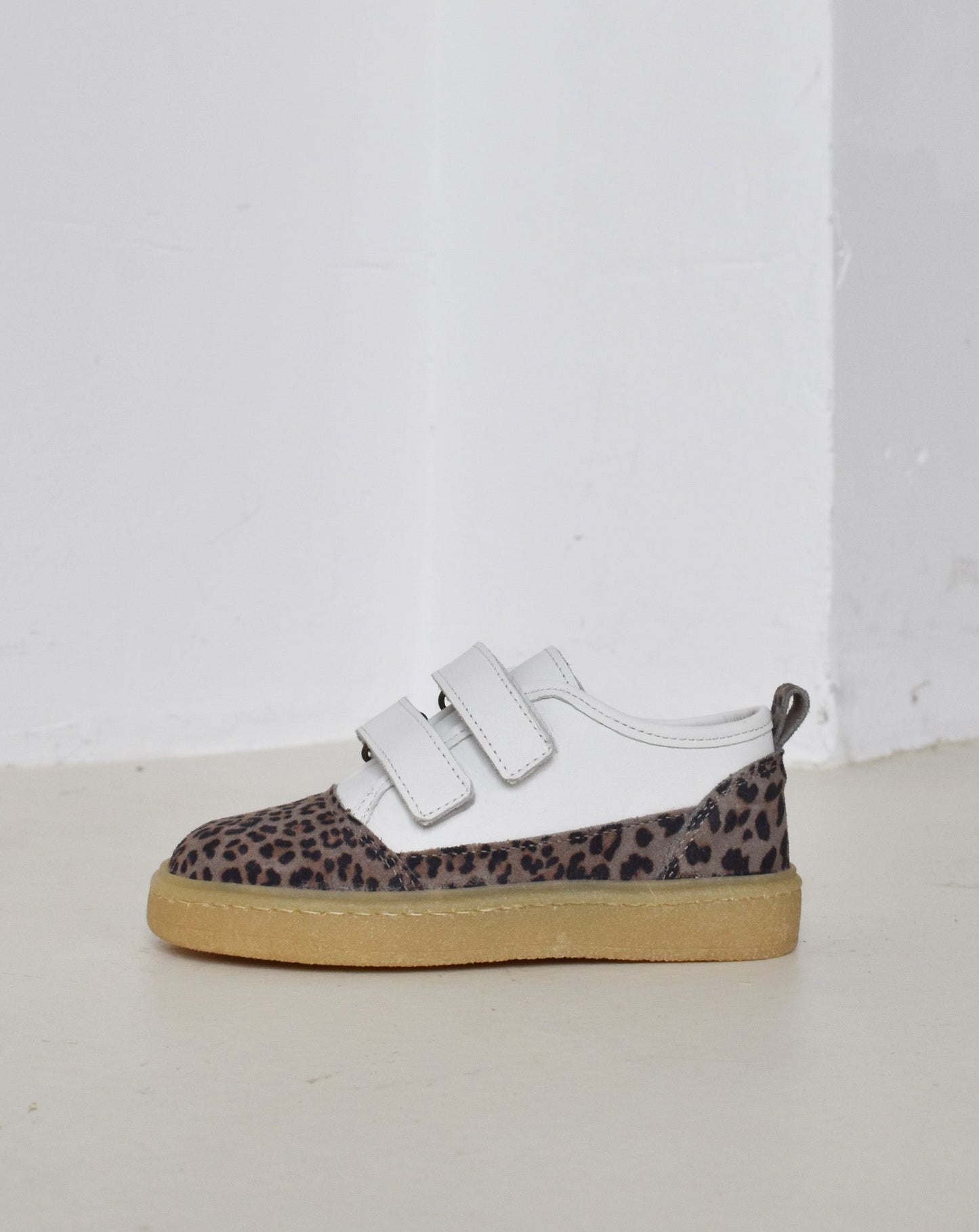 Du Loua Du Codi Velcro Sneaker Leo Print Suede/White Leather